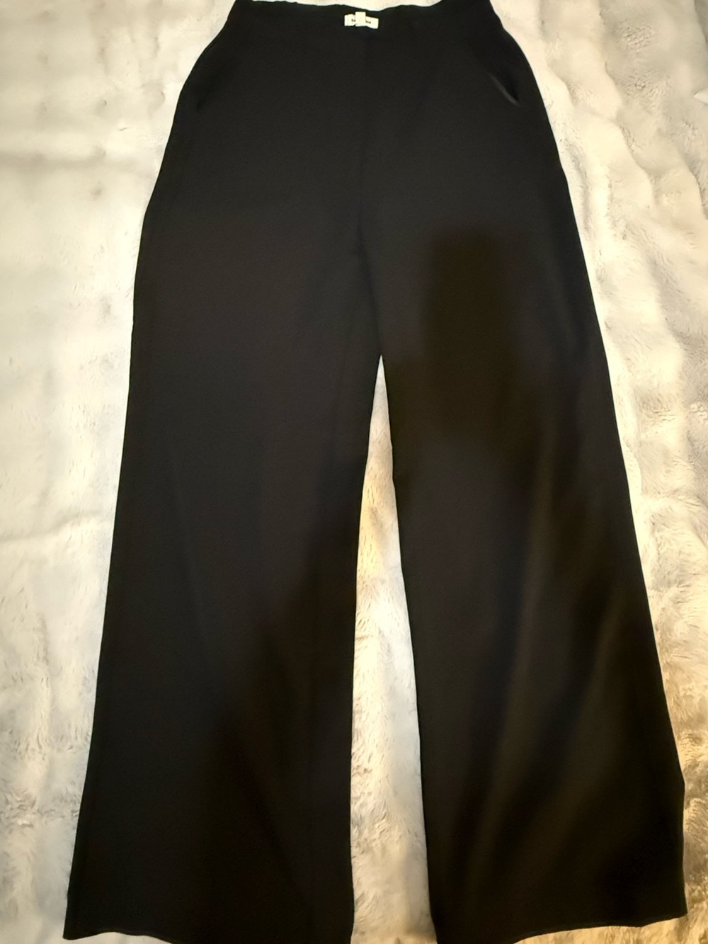 Max Studio Black Wide-Leg Dress Pants